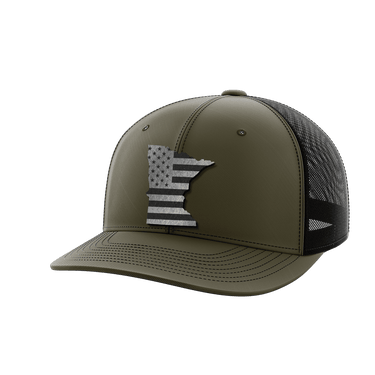 Minnesota United Hats Hat Greater Half OD Green/Black Black Leatherette Minnesota